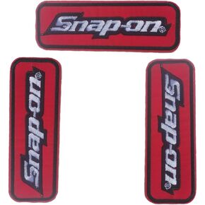 3 Pcs Snap-On Embroidery Patch Tools Iron-on Sew On Patches for Clothing Jacket Backpack Jeans Decal Gift 4.25 * 1.5 Inch