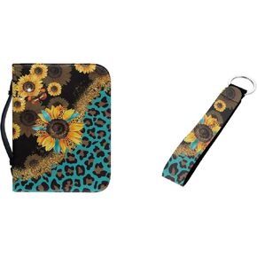 Bible Covers for Women Men with Keychain Carrying Book Case Church Bag Bible with Pockets Large Bible Cover