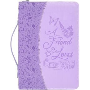 Divinity 28351 Friend Loves Bible Cover, Large, Lavender