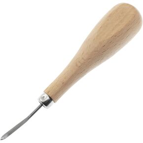 yyangz Leather Bent Awl Leather Tools Wooden Handle Awl Diamond Awl Driller Flare Awl Handmade Sewing Tools DIY Sewing Awl for Craft Making Tools Leather Sewing Drill