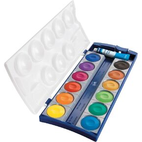 Pelikan Opaque Watercolor Paint Set, 12 Colors Plus Chinese White Tube (720854)