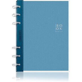دفتر Cagie Dissbound - دفاتر ملاحظات قابلة للتخصيص 7 × 10 بوصات مع صفحات قابلة للإزالة 100 GSM ، دفتر Notes B5 للمدرسة مع غطاء بولي ، 100 صفحة محكم Discbound ، وردي