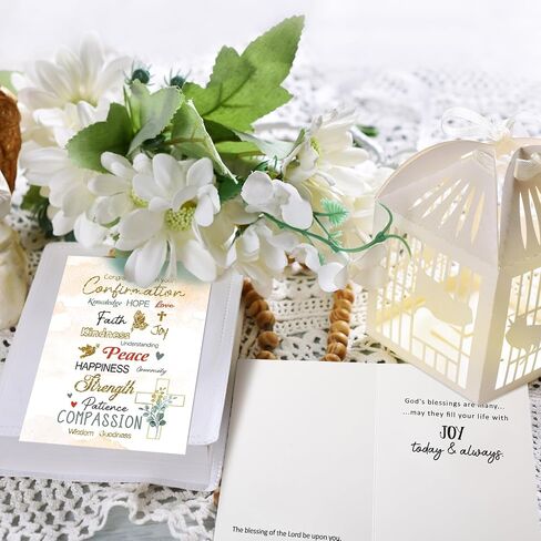 24 Sets Religious Confirmation Card Bulk with Scripture Assorted Message and Bible Verse Inspirational Congratulations Confirmation Greeting Cards with Envelopes for Christian Gifts Baptism in Kuwait