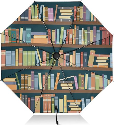 ALAZA Folding Umbrella Compact Travel Umbrella Automatic Open Close, Inverted Umbrella for Rain Windproof Sun Umbrella UV Protection Large Portable Reverse Umbrella in Kuwait