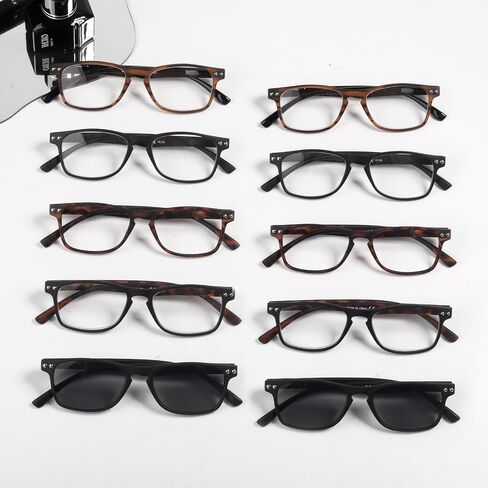 مجموعة من 10 نظارات قراءة بنصف القمر من GUD للقارئات الأنيقات in Kuwait