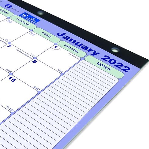 Brownline® 2025 Monthly Desk Pad Calendar, 12 Months, January to December, Three-Hole Punched, Mini Size, 11" x 8.5" (C181721-25) in Kuwait