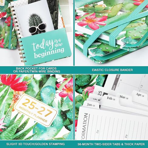 Planner 2025-2026 - JUL 2025 - JUN 2026, Business Planner, Appointment Book2025-2026, 3-Tier Schedule Planner Notepad, 8.74" x 11.38", 60 Minutes Intervals + Monthly Tabs + Leather Cover + Pocket - Pea Green in Saudi Arabia