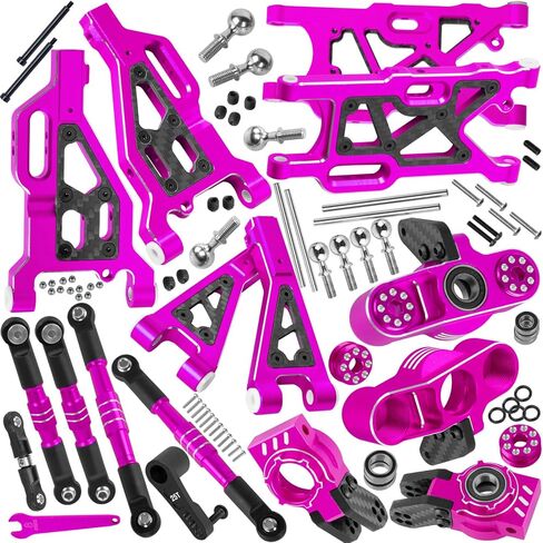 ترقيات RC جزء من 1/8 Typhon 6S BLX ، 1/7 مخالفة جناية 6S BLX لا حدود لها ، التعليق الخلفي الأمامي A-ARMS ، كتل التوجيه ، كتلة العجلات ، وترابط الوصلات CAMBER W/25T Servo ، Navy Blue in Kuwait
