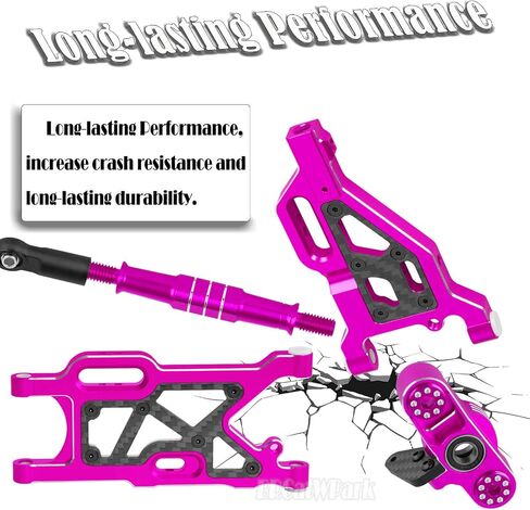 ترقيات RC جزء من 1/8 Typhon 6S BLX ، 1/7 مخالفة جناية 6S BLX لا حدود لها ، التعليق الخلفي الأمامي A-ARMS ، كتل التوجيه ، كتلة العجلات ، وترابط الوصلات CAMBER W/25T Servo ، Navy Blue in Kuwait