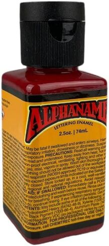 Alphanamel - McKeag's Black - Paint M0 للمينا من أجل pinstriping ، اللوحة الإشارة ، الحروف ، الفنون الجميلة ، 36 لونًا ، أحجام متعددة ، 2.5 أوقية in Kuwait