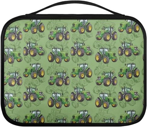 Bible Covers for Boys with Bookmark,PU Leather Bible Tote Bag for Bible, Zippered Bible Book Cover Portable Bible Bag with Inner Pocket, Bible Accessories for Gifts,Tractors Print in Saudi Arabia