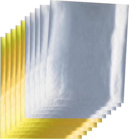 Hygloss Metallic Foil Paper - 16 Sheets 8 Assorted Colors Shiny Papers - 8.5x11 Inches - Ideal Foil Papers for Crafts - Shiny Craft Paper Sheets in Saudi Arabia
