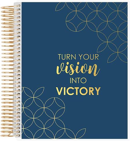 Erin Condren 7" x 9" Prompted Vision Journal - Turquoise Changeable Cover w/Platinum Coil. Vision Spreads, Lined, Dot grid, Sketchbook pages w/ 160 Pages, 80 Sheets of 80# Mohawk Paper in Saudi Arabia