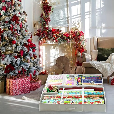 Simple Houseware Wrapping Paper Storage Container, Gray in Kuwait