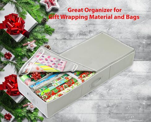 Simple Houseware Wrapping Paper Storage Container, Gray in Kuwait