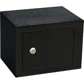 Small Safe Box 0.23Cuft Money Cash Safe Mini Lock Safe 9.05 x 6.7 x 6.7 inches Wall Safe Boxes for Home Office Hotel Coin Rooms Business Jewelry Gun (Pink)