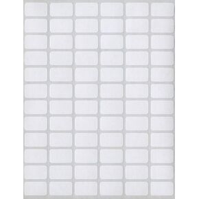 MACO White Rectangular Multi-Purpose Labels, 3/8 x 5/8 Inches, 1000 Per Box (MS-610)