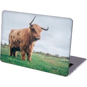 Case Compatible with MacBook MacBook Air 13 inch, Hard Protective Shell with Keyboard Cover (A1369 A1466, 2010-2017 Release) - Highland Cow-1