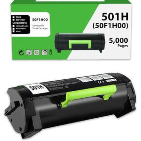 50F1H00 501H Toner Cartridge Compatible Replacement for Lexmark 501H 50F1000 for MS310dn MS312 MS410dn MS510 MS510dn MS610 MS610dn MS312dn MS315dn MS415dn(5,000 Pages 1 Pack Black)