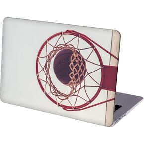 Compatible with MacBook Air 13.6-inch Hard Protective Shell Cace and Keyboard Cover ( A2681, M2 chip, 2022 Release ) - Basketball-2
