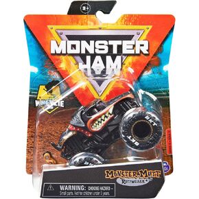 Monster Jam, Official Monster Mutt Rottweiler Monster Truck, Die-Cast Vehicle, Ruff Crowd Series, 1:64 Scale