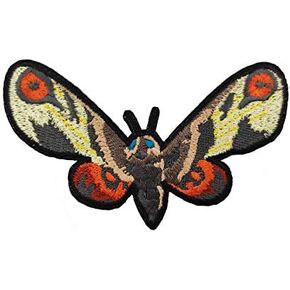 Cute-Patch 4" Giant Butterfly Embroidered Iron on sew on Patch Atlas Moth