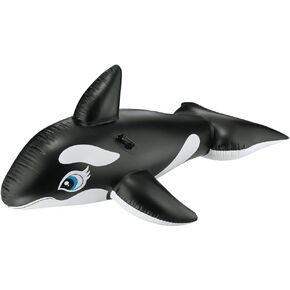 INTEX Whale Inflatable Pool Float: Animal Pool Toy For Kids – 2 Heavy-Duty Handles – 88lb Weight Capacity – 76" x 47" – For Ages 3+