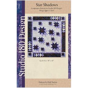 Studio 180 Designs Quilt Pattern - Star Shadows (38" x 40")