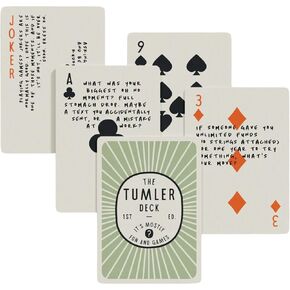 Tumler Deck - الطبعة الأولى | أوراق اللعب المتميزة مع أسهم سحق وأسئلة مثيرة للتفكير | كلاسيك Deck & Entervets Pathters - Deck Perfect for Travel & Game Nights
