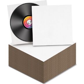 Golden State Art, 50 Pack 12-3/8 inch Corrugated Cardboard Sheets, Cardboard Inserts for Vinyl LP Record Mailers, Album Shipping protectors, Art Crafts Supplies (1/8" Thick, Brown)