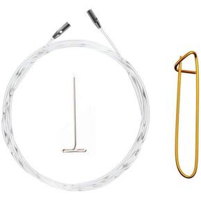 ChiaoGoo Spin Bamboo Cable Large 22-Inch (55cm) Fits US 9, 10, 10.5, 11, 13, 15 Interchangeable Knitting Needle Tips, Includes Tightening Key, 2522-L with Stitch Holder