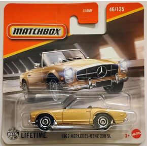 Matchbox 2025-1963 Mercedes-Benz 230 SL [Metalflake Gold] Gold 46/125