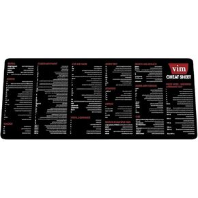 Vim Cheat Sheet Mousepad For Beginner, Vim CheatSheet For Software Engineers,Vim Reference Guide Desk Mat, software engineers, hackers and programmers Gift For AI Programmer Desk Mat HG