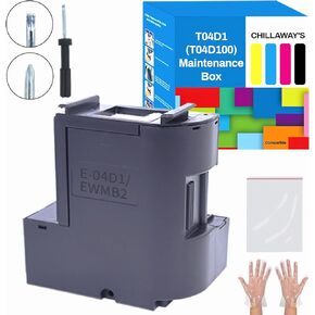 T04D1 Maintenance Box for ET-15000 ET-3760 ET-4750 ET-3750 ET-4760, T04D100 Ink Maintenance Box T04D1 for ET-3850 ET-4850 XP-5100 ET-3710 ET-5150 ET-3830 ET-M1000 Printer TO4D1/ T04D100/04D1/EWMB2