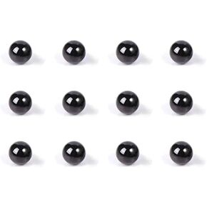 SIC Pearl, 4mm SIC Beads Balls - 12 Pack - 4mm OD SIC Pearls for Heat Retention in Lab Experiment, Bracelets, Necklaces, and Crafts