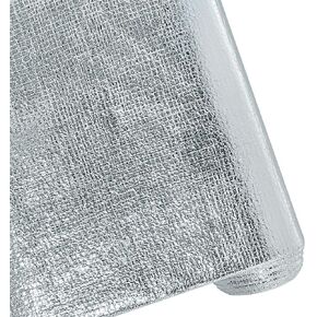 ONEART | Silver Soft Metallic Embossed Textured Faux Leather, 12"×54" Thin PU Vinyl Leather Fabric for Fashion Crafts Apparel Accessories