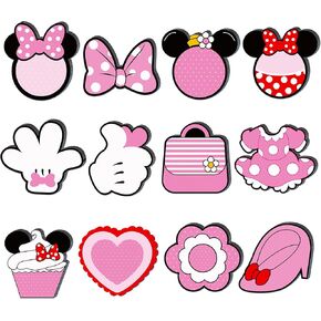 Cartoon Sticky Notes, 240 Pages Watercolor Pink Rats Self Adhesive Memo Pad Pink Rats Sticky Note Self Stick Notes Memo Pads for Home, School, Office -12 Designs