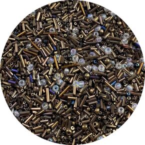 90g مزيج الزجاج بذرة أنبوب البوق من حبات الفواصل ، 3000 بكسل ، حدود متعددة 1.5-4.5 ملم مجموعة من الزجاج من أجل المجوهر