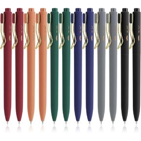 Mr. Pen- Retractable Gel Pens, 12 Pack, Black Ink, Vintage Barrel Gel Pens, Gel Pens Fine Point, Retractable Pens, Cute Pens, Gel Ink Pens, Aesthetic Pens for Journaling Fine Tip Pens