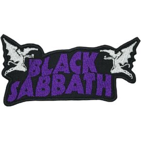 English Rock Band Patch Badge Embroidered Iron on Applique, Black