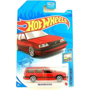 Diecast Hotwheels Volvos 850 Estate - مصنع جديد 2/10 [أحمر] 43/250