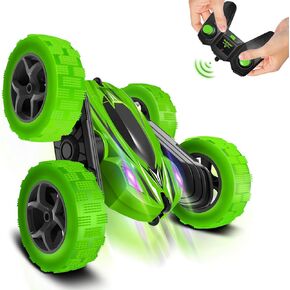 Remote Control Stunt Car Toys - Birthday Gifts Ages 6 7 8 9 10 11 12 Year Old Boys Kids Toddler Girls Best Presents Christmas Ideas Rechargeable Rc Racing Vehicle Outdoor (Blue)