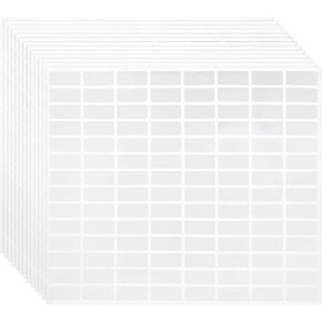 MECCANIXITY 15 Sheets Barcode Label 0.8 x 0.4 inch Printable Laser and Inkjet Labels Address Labels for Copier Mailing Shipping Labels File Folders Envelopes, 112 Per Page, 1680 Labels