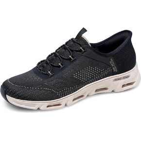 حذاء رياضي نسائي من Skechers Glide-Step Gratify-Pace سهل الارتداء بدون استخدام اليدين