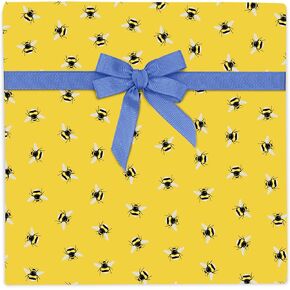 CENTRAL 23 - Bee Wrapping Paper - 6 Wrapping Paper Sheets for Birthday - Women - Friends - Birthday Baby Shower Easter Decorations - Recyclable and Made In UK