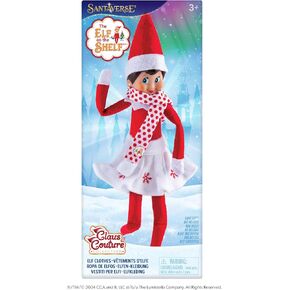 The Elf on the Shelf Claus Couture Collection Snowflake Skirt & Scarf- Scout Elf Not Included