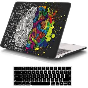 iCasso Compatible with MacBook Pro 13 inch Case 2024 2023 2022-2016, M2 M1 A2338 A2251 A2289 A2159 A1989 A1708 A1706, Protective Hard Shell Case+Keyboard Cover+Screen Protector, Pink Abstract Wave