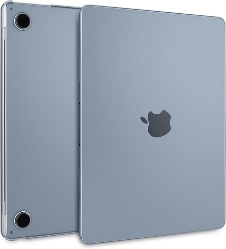 BatiAnda Matte Ultra-Thin M3 MacBook Air 15 Inc Case 2024 2023 إصدار الطراز A3114 A2941 (M2) مقاوم للبصمات ، من الملائمة الدقيقة ، مع غطاء مفتاح TPU ومحول OTG ، الفولاذ الأزرق in Kuwait