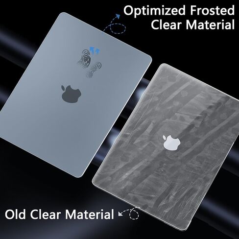BatiAnda Matte Ultra-Thin M3 MacBook Air 15 Inc Case 2024 2023 إصدار الطراز A3114 A2941 (M2) مقاوم للبصمات ، من الملائمة الدقيقة ، مع غطاء مفتاح TPU ومحول OTG ، الفولاذ الأزرق in Kuwait