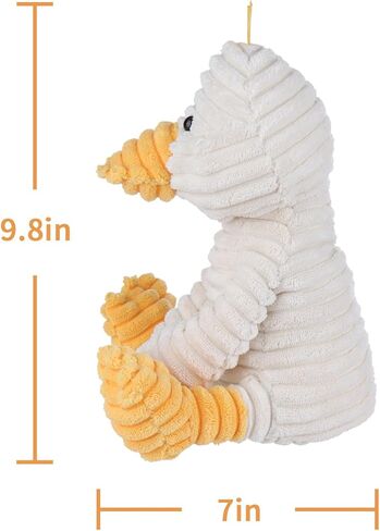 Apricot Lamb Toys Plush Corduroy Duck Stuffed Animal Soft Cuddly Perfect for Child (Corduroy Duck, 8.5 Inches) in Kuwait